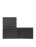 Piquadro Carl men's leather wallet, black