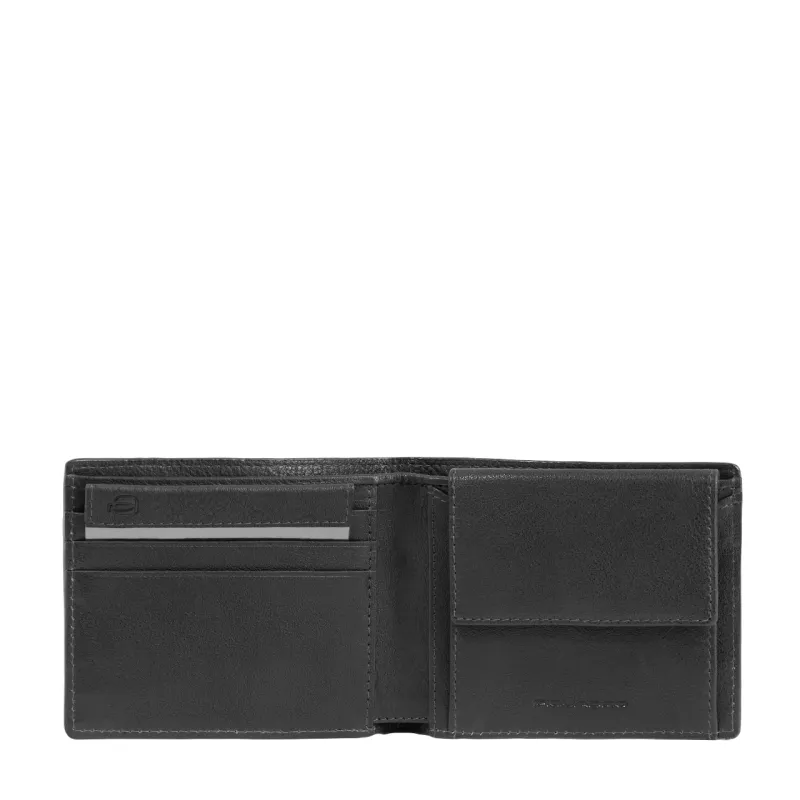 Piquadro Carl small wallet for men, black