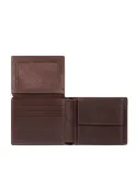 Piquadro Carl compact men's wallet, brown