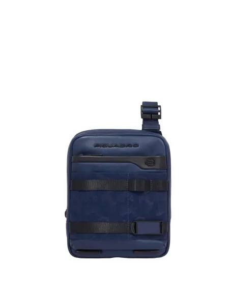 Borsello porta iPad mini in pelle PQ FXP, blu