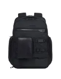 Piquadro FXP Overnight computer backpack with iPad®Pro12,9” and shoe compartments, black