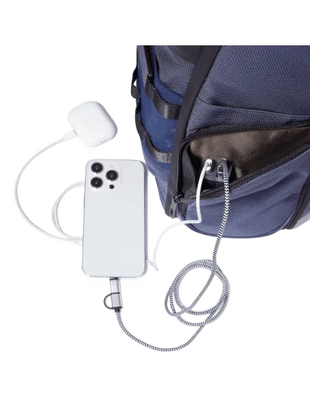 Zaino da viaggio porta pc con vano porta scarpe PQ FXP, blu