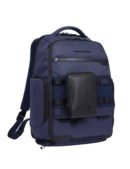 Piquadro FXP Computerrucksack mit iPad®Pro12,9" und Schuhfach Fächern, blau