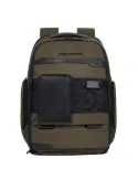 Piquadro FXP Overnight computer backpack with iPad®Pro12,9” and shoe compartments, green