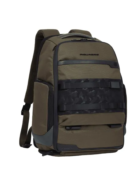 Piquadro FXP Computerrucksack mit iPad®Pro12,9" und Schuhfach Fächern, grün