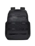 Piquadro FXP leather computer backpack with two compartments, black