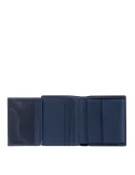 Piquadro FXP Men's Small Vertical Wallet, blue