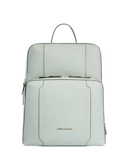 Piquadro Circle großer Computer-Rucksack fur Frauen, hellgrün