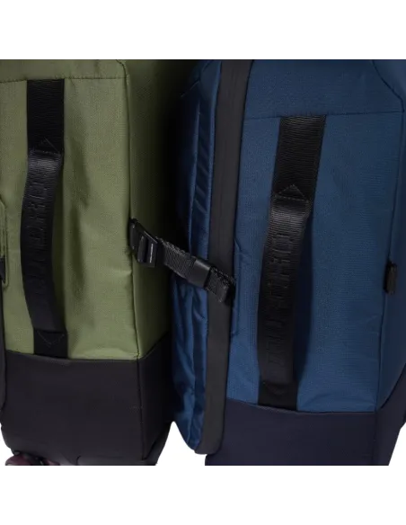 Piquadro Corner 2.0 modular cabin size spinner in recycled fabric, green