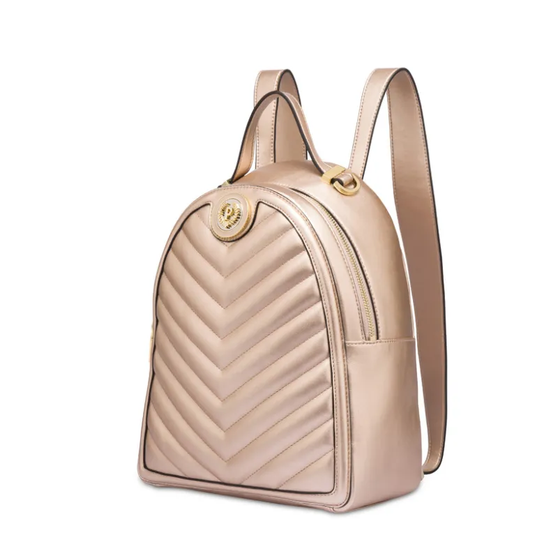 Zaino trapuntato Pollini, rose gold 2