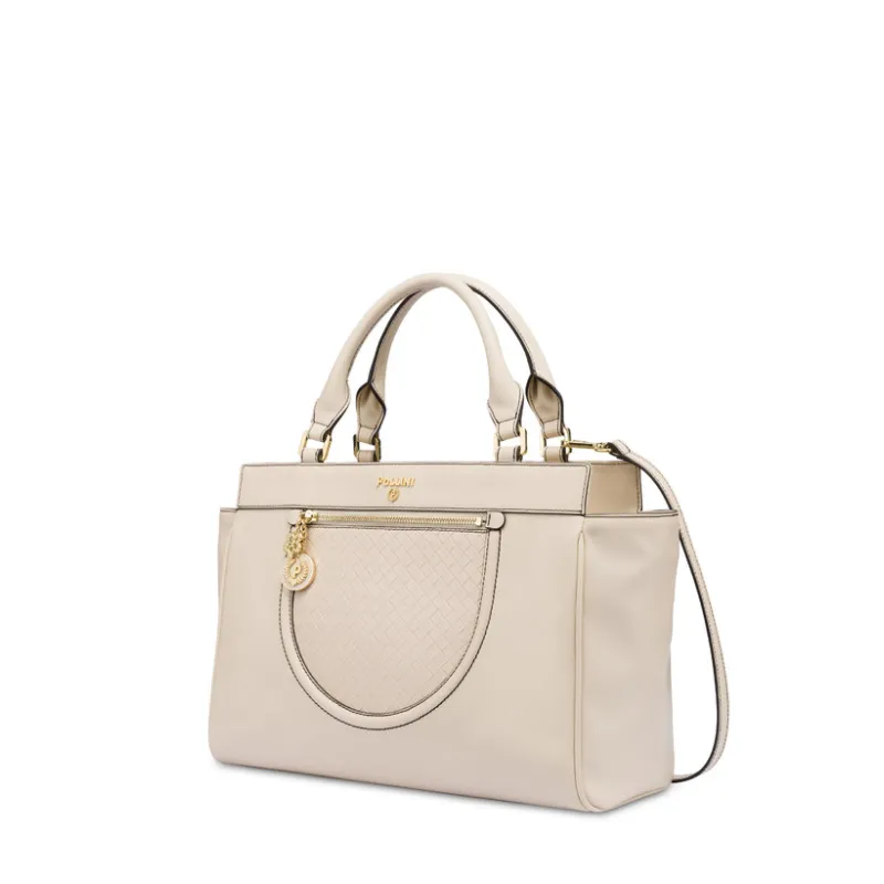 Pollini women's handbag, ivory 2