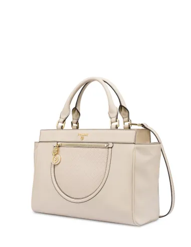 Pollini women's handbag, ivory