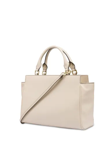 Pollini women's handbag, ivory