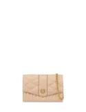Pollini quilted clutch bag, beige