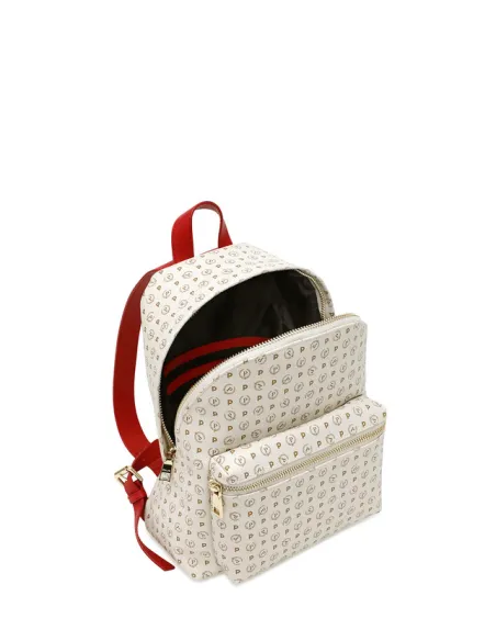 Pollini Heritage Damenrucksack elfenbein-rot