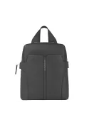 Piquadro Ray leather women's IPad backpack, black