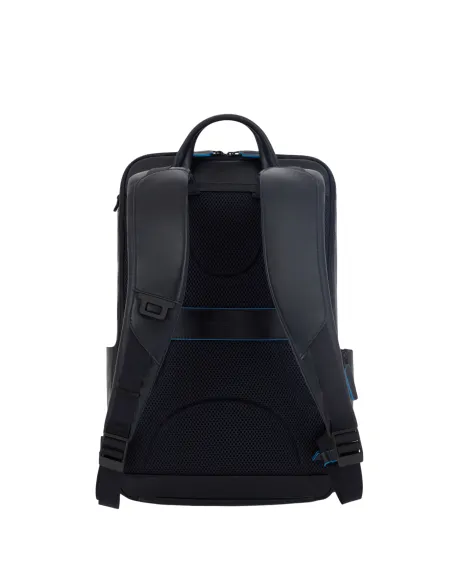 Piquadro B2 Revamp 15.6" computer leather backpack, blue