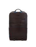 Piquadro B2 Revamp 15.6" computer leather backpack, dark brown