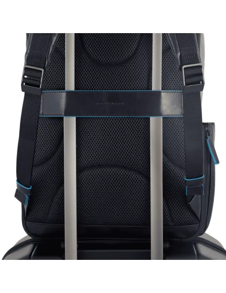 Piquadro B2 Revamp 15,6" Computer-Rucksack aus Leder, dunkelbraun