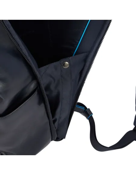 Piquadro B2 Revamp 15.6" computer leather backpack, black
