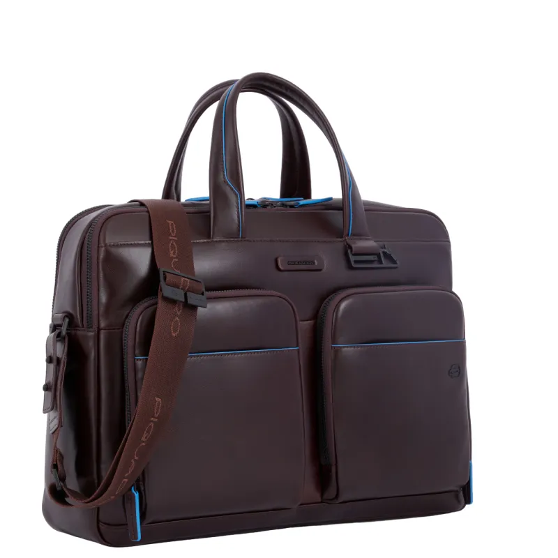 Piquadro Blue Square Revamp laptop briefcase with two... 2