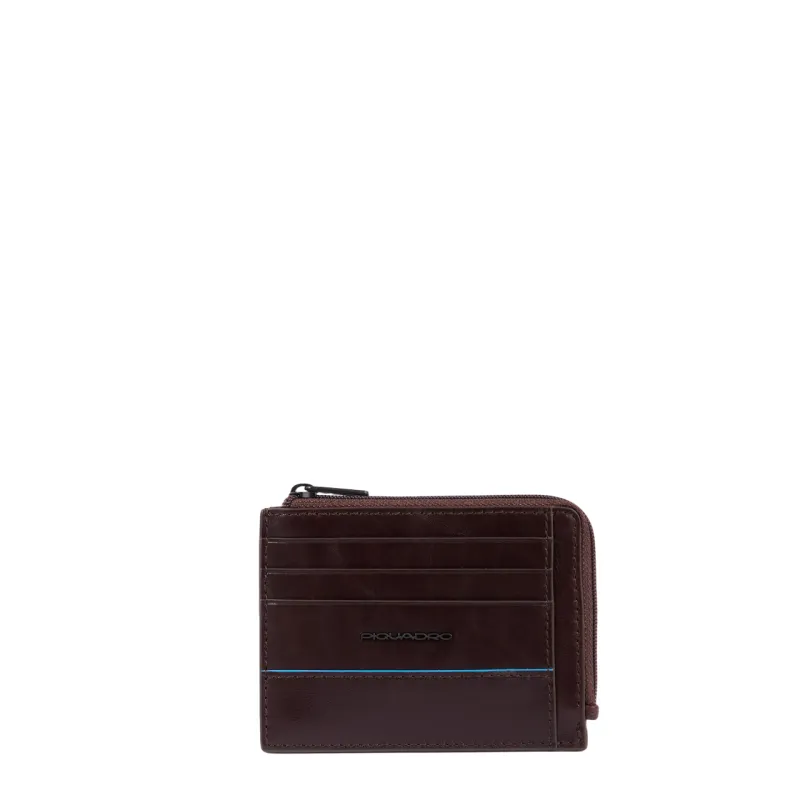 Piquadro B2 Revamp coin pouch with credit card slots,...