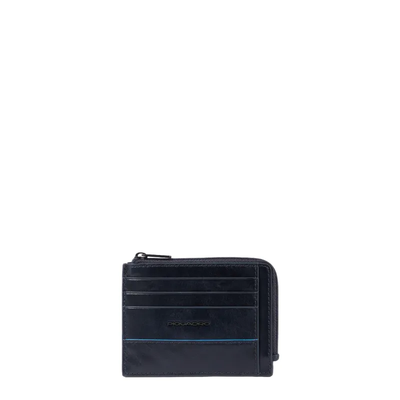 Bustina Porta monete Piquadro Blue Square Revamp, blue