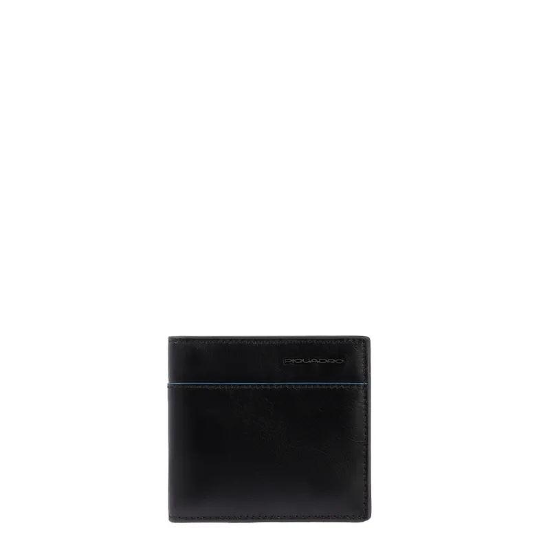 Piquadro Blue Square Revamp leather cash holder, black 2