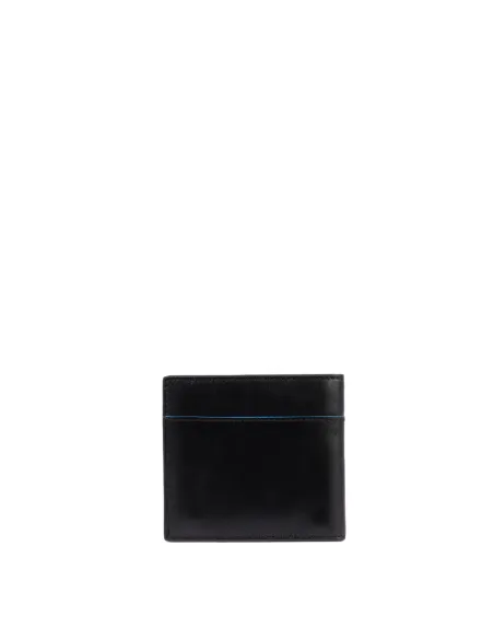 Piquadro Blue Square Revamp leather cash holder, black