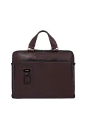 Piquadro Harper 14" slim laptop briefcase, dark brown