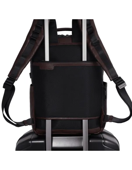 Piquadro Harper laptop backpack, brown