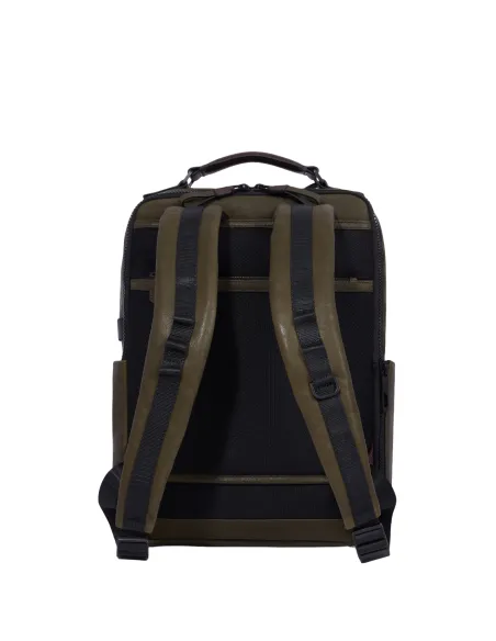 Zaino Piquadro Harper, verde-marrone