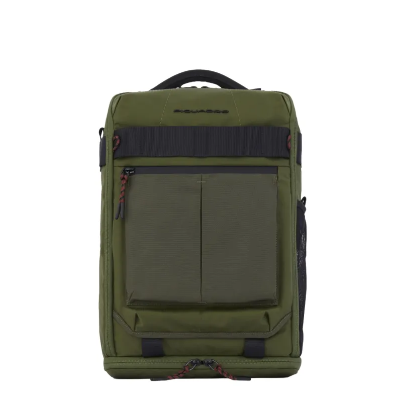 Zaino da viaggio con porta PC Piquadro, verde