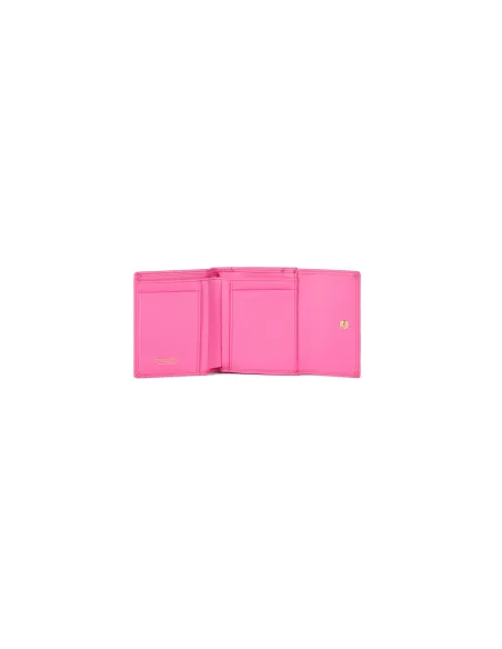 Braccialini Basic small women's wallet with external coin pocket, fuchsia