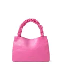 Braccialini Naomi leather shopping bag, fuxia