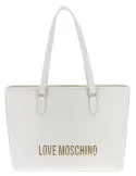 Love Moschino Einkaufstasche, Elfenbein