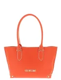 Love Moschino shopping bag with three compartments, rust