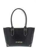 Love Moschino shopping bag with three compartments, black