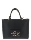 Love Moschino shopping bag with two handles, black