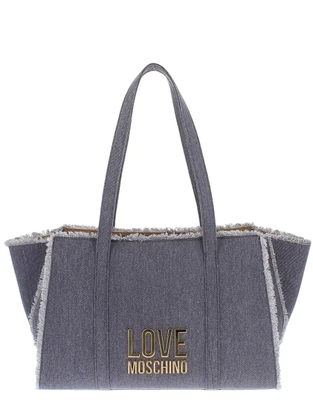 Love Moschino Einkaufstasche aus Stoff, Denim