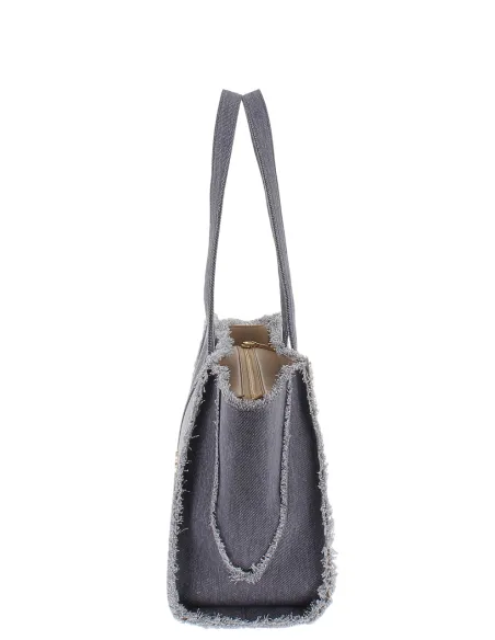 Love Moschino Einkaufstasche aus Stoff, Denim