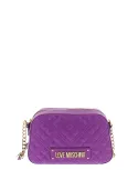 Love Moschino women's quilted cross-body bag, purple