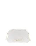 Love Moschino women's quilted cross-body bag, ivory