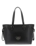 Love Moschino Damen-Einkaufstasche mit Reißverschluss, schwarz