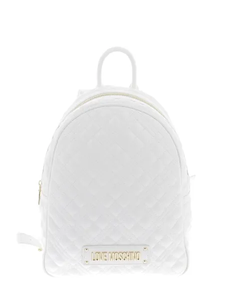 Love Moschino quilted women's backpack, white