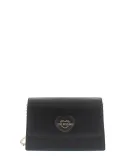 Love Moschino women's shoulder bag with flap closure, black