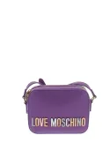 Love Moschino women's cross-body bag with zip fastener, purple