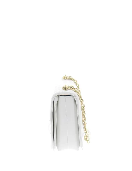 Borsa a spalla trapuntata Love Moschino, bianca