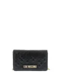 Love Moschino quilted clutch bag, black