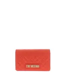 Love Moschino quilted clutch bag, orange